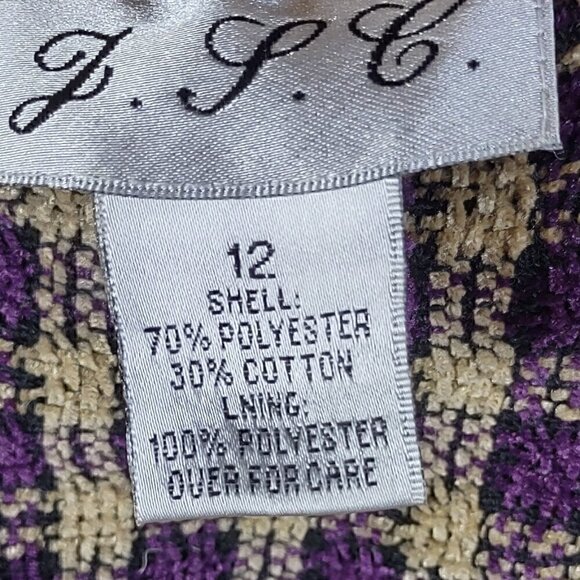 J.P.C. Purple/Gold Blazer And Skirt Size 12 - Picture 13 of 13